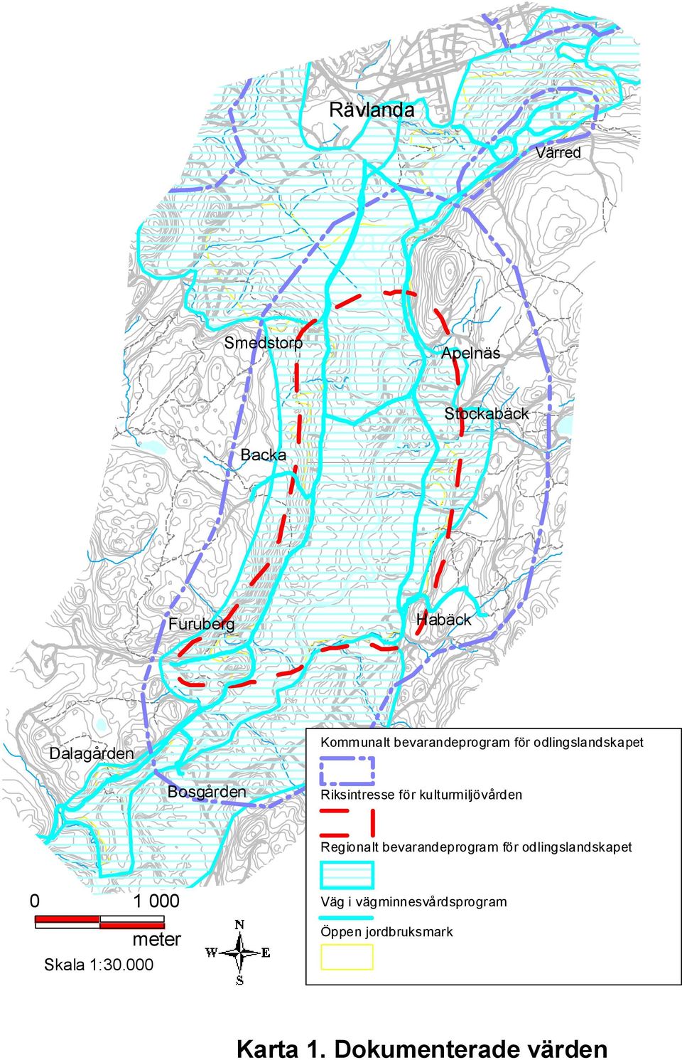 kulturmiljövården Regionalt bevarandeprogram för odlingslandskapet 0 Skala 1:30.