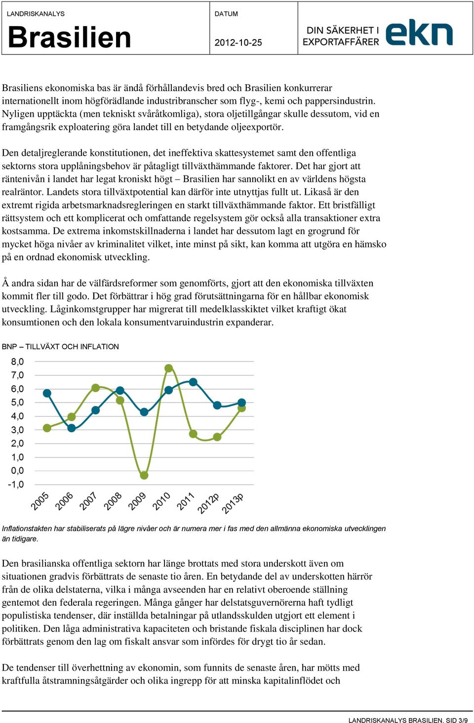 Den detaljreglerande konstitutionen, det ineffektiva skattesystemet samt den offentliga sektorns stora upplåningsbehov är påtagligt tillväxthämmande faktorer.