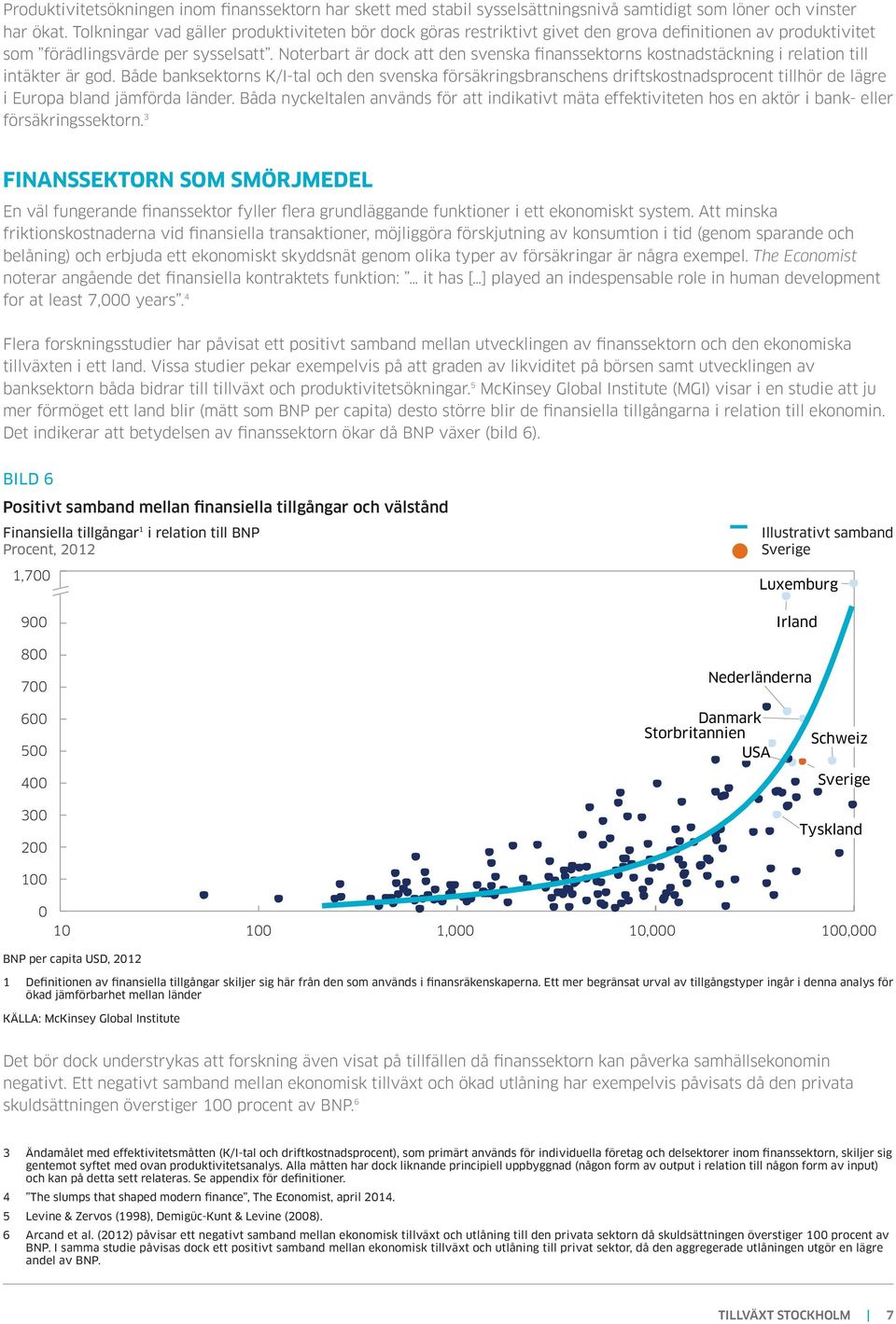 Noterbart är dock att den svenska finanssektorns kostnadstäckning i relation till intäkter är god.