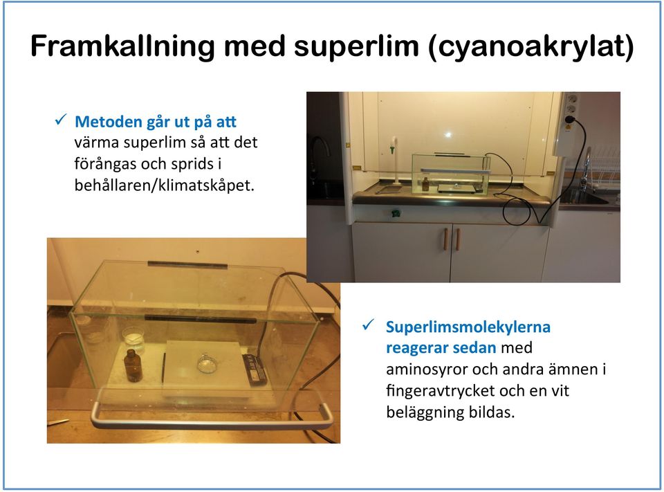 behållaren/klimatskåpet.