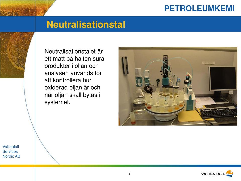 analysen används för att kontrollera hur