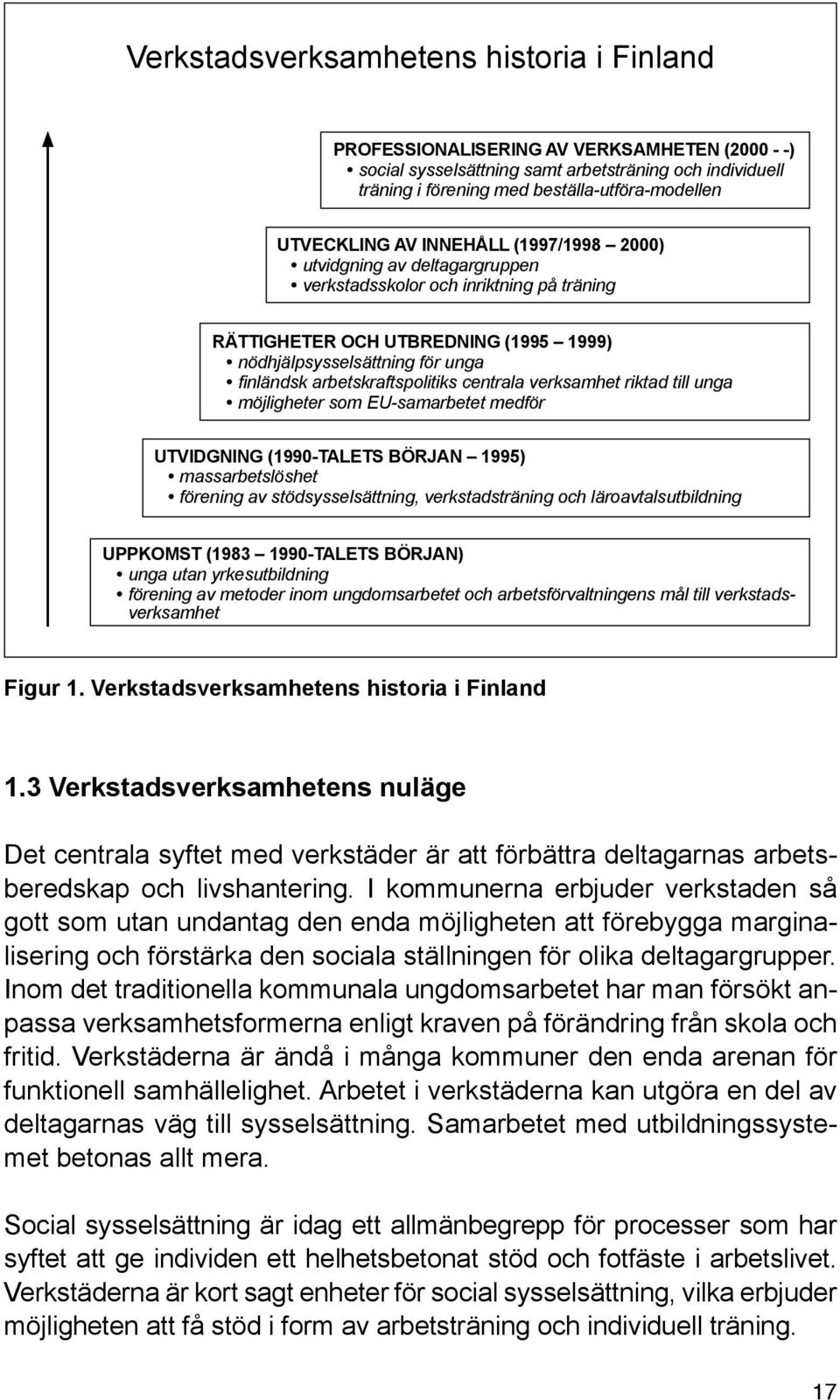 arbetskraftspolitiks centrala verksamhet riktad till unga möjligheter som EU-samarbetet medför UTVIDGNING (1990-TALETS BÖRJAN 1995) massarbetslöshet förening av stödsysselsättning, verkstadsträning