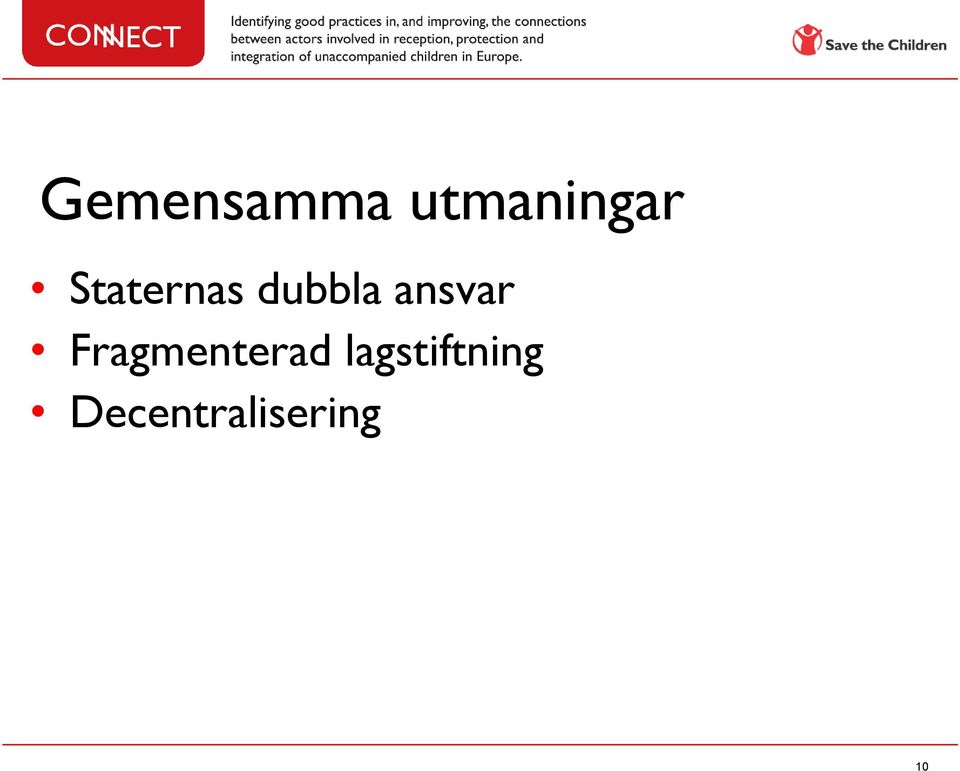 ansvar Fragmenterad