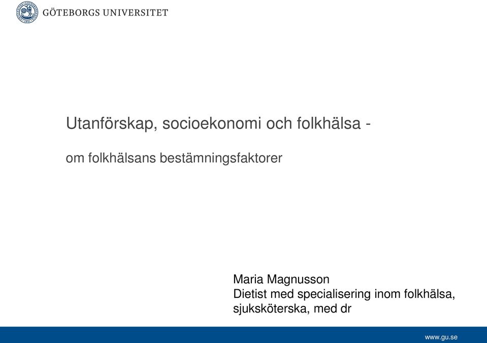 Maria Magnusson Dietist med