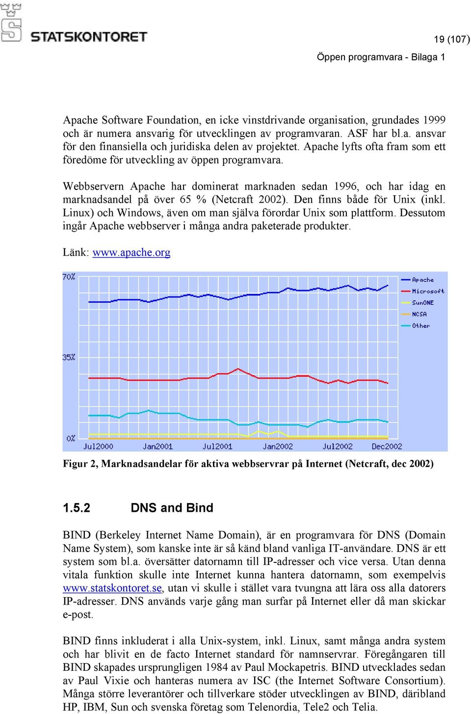 Den finns både för Unix (inkl. Linux) och Windows, även om man själva förordar Unix som plattform. Dessutom ingår Apache webbserver i många andra paketerade produkter. Länk: www.apache.