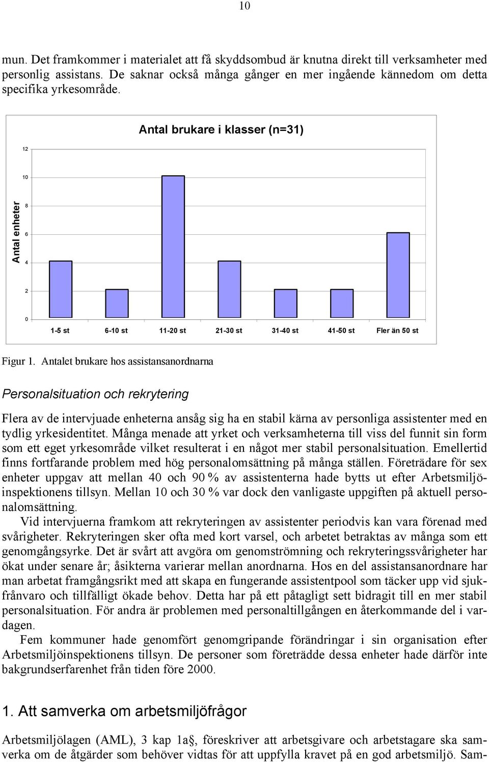 Antalet brukare hos assistansanordnarna Personalsituation och rekrytering Flera av de intervjuade enheterna ansåg sig ha en stabil kärna av personliga assistenter med en tydlig yrkesidentitet.