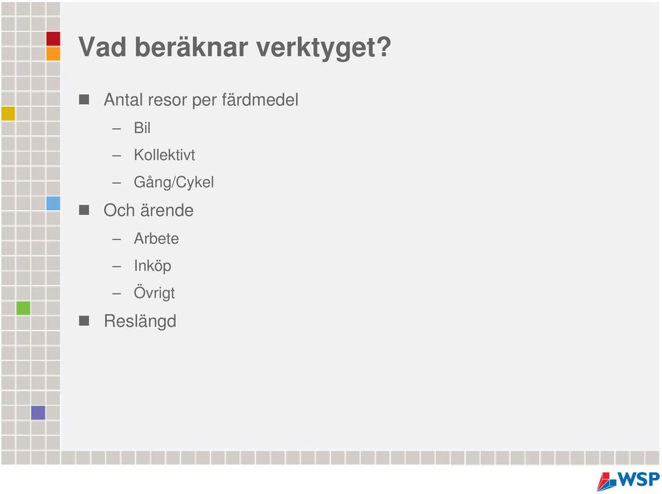 Bil Kollektivt Gång/Cykel