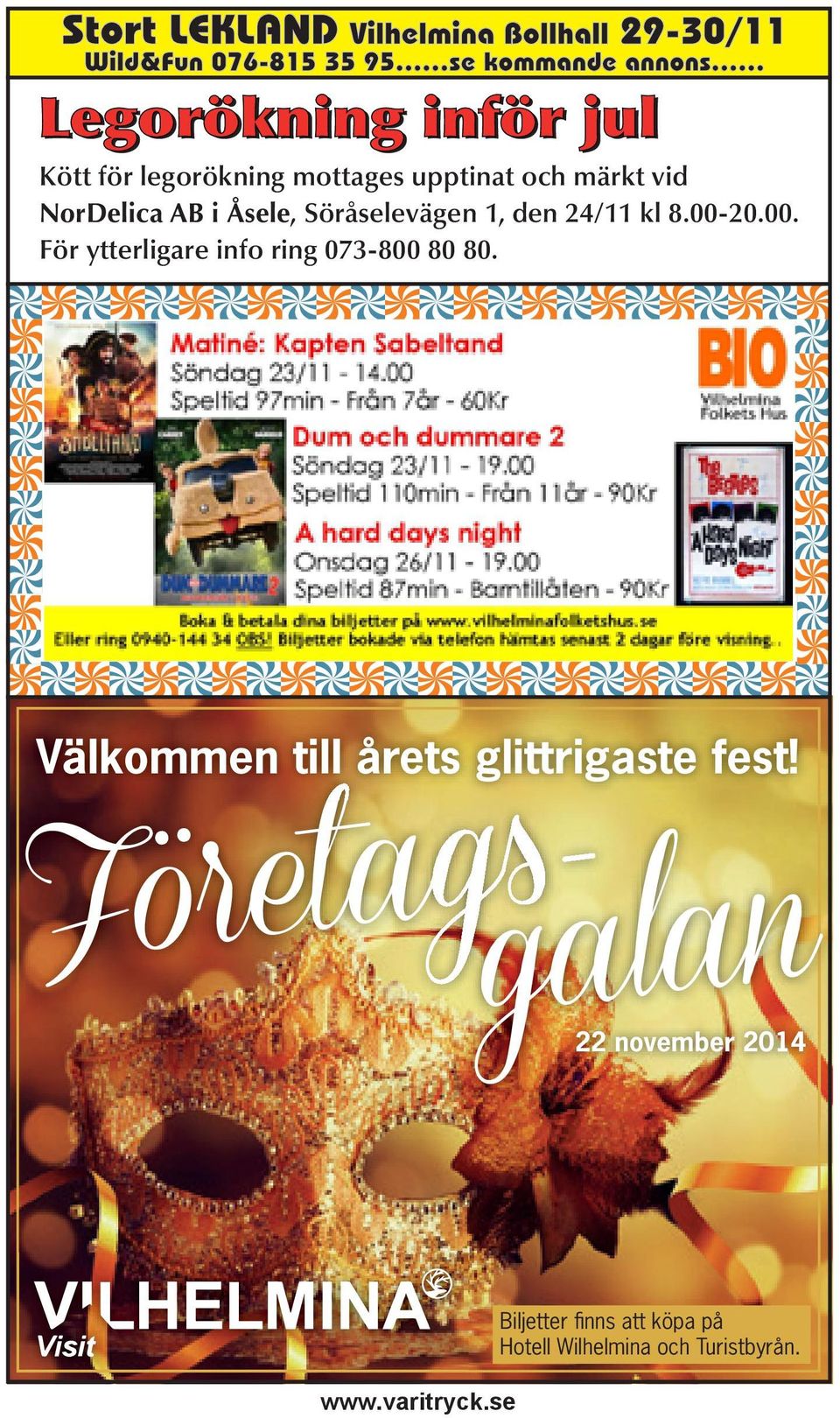 1, den 24/11 kl 8.00-20.00. För ytterligare info ring 073-800 80 80.