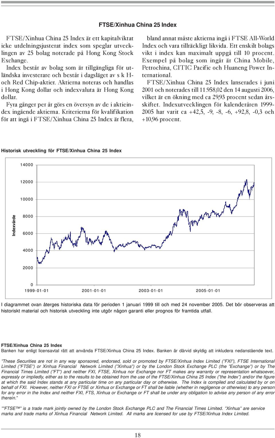 Aktierna noteras och handlas i Hong Kong dollar och indexvaluta är Hong Kong dollar. Fyra gånger per år görs en översyn av de i aktieindex ingående aktierna.