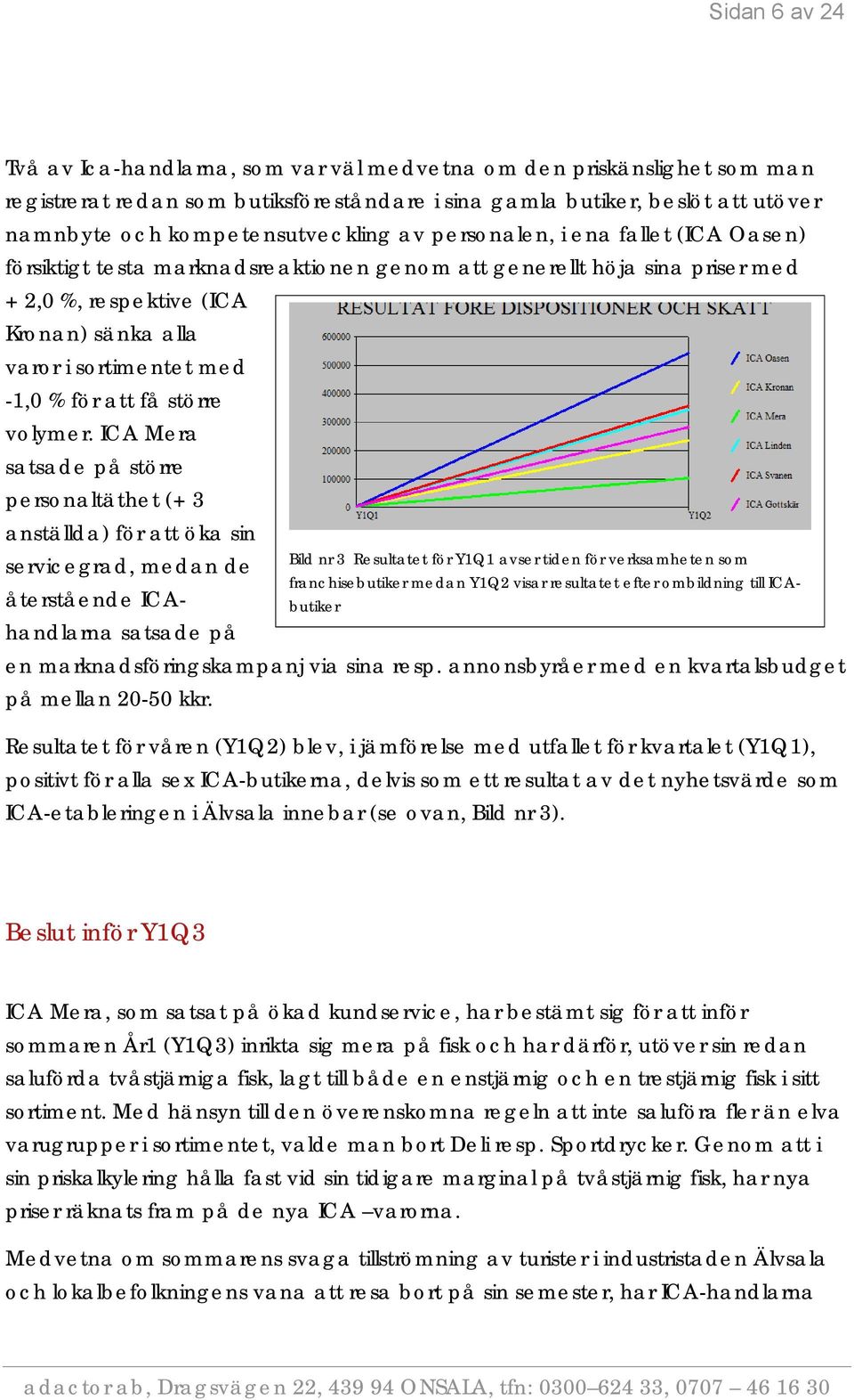 sortimentet med -1,0 % för att få större volymer.