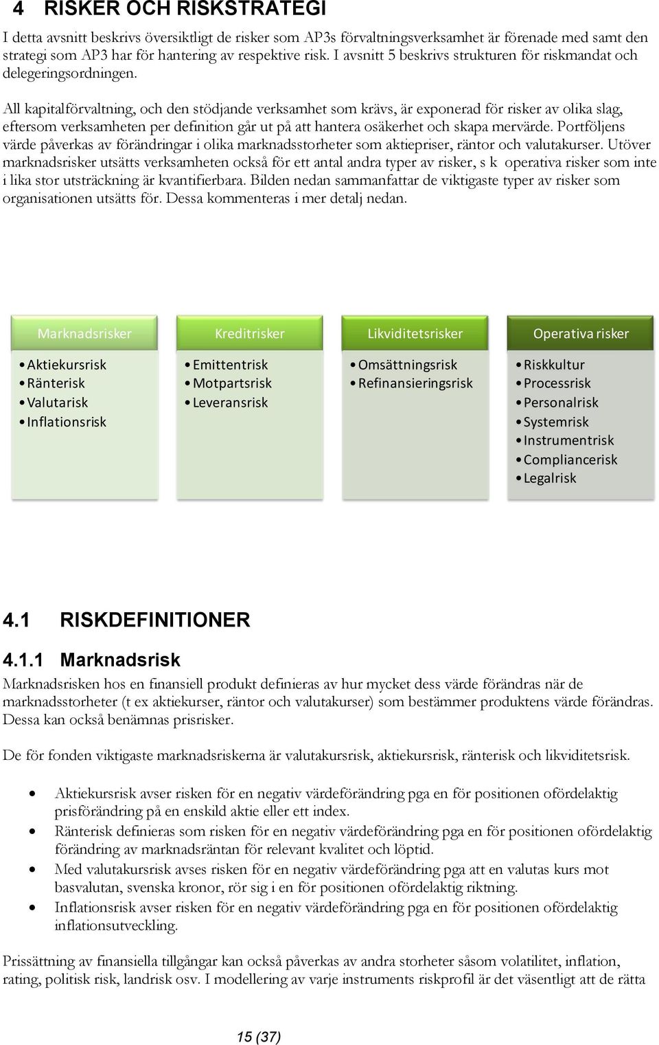 All kapitalförvaltning, och den stödjande verksamhet som krävs, är exponerad för risker av olika slag, eftersom verksamheten per definition går ut på att hantera osäkerhet och skapa mervärde.