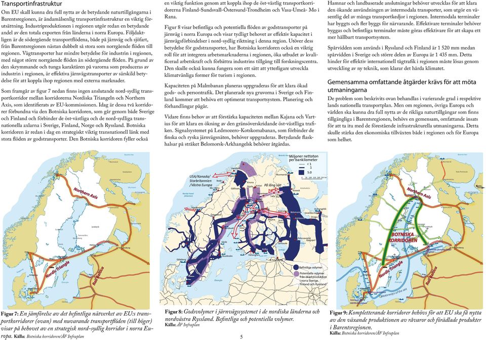 Rysslnd. Botnisk korridoren är redn i dg en strtegiskt viktig trnsntionell länk med stor ﬂöden v godstrnsporter.