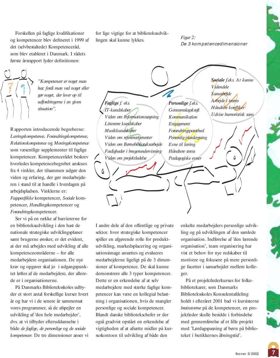 Figur 2: De 3 kompetencedimensioner Kompetencer er noget man har, fordi man ved noget eller gør noget, der lever op til udfordringerne i en given situation.