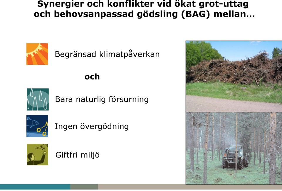 (BAG) mellan Begränsad klimatpåverkan och
