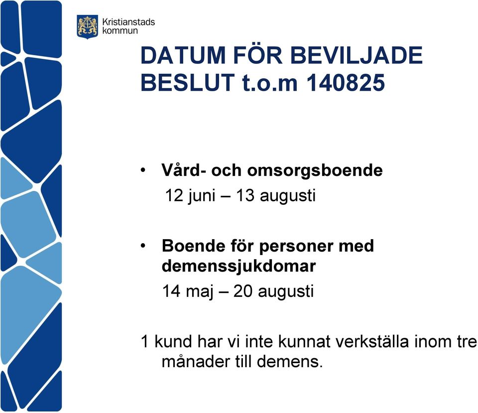 Boende för personer med demenssjukdomar 14 maj 20