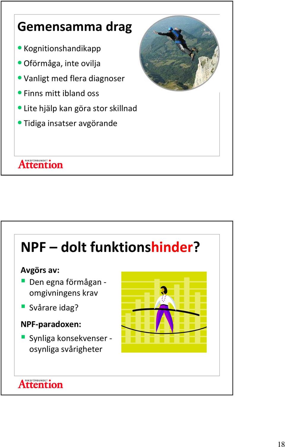 insatser avgörande NPF dolt funktionshinder?