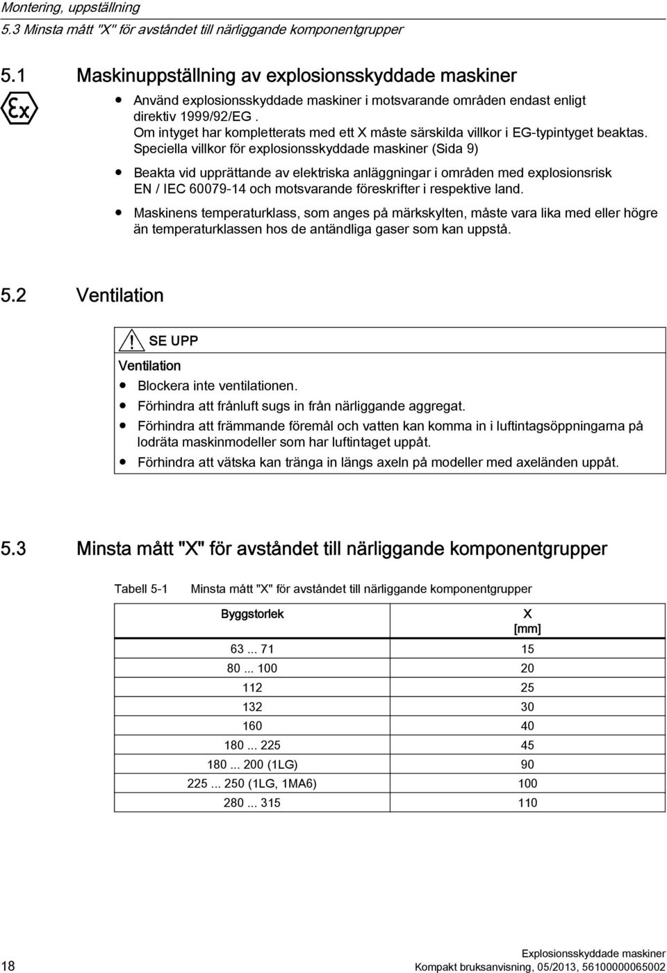 Om intyget har kompletterats med ett X måste särskilda villkor i EG-typintyget beaktas.