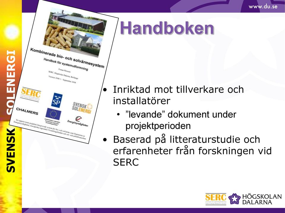 projektperioden Baserad på