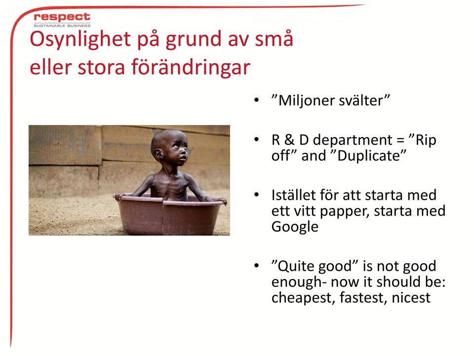 starta med ett vitt papper, starta med Google Quite good is not