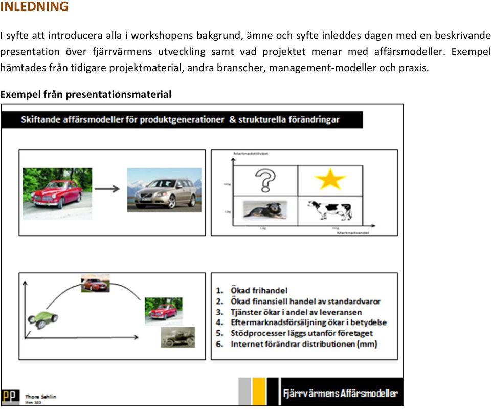 vad projektet menar med affärsmodeller.