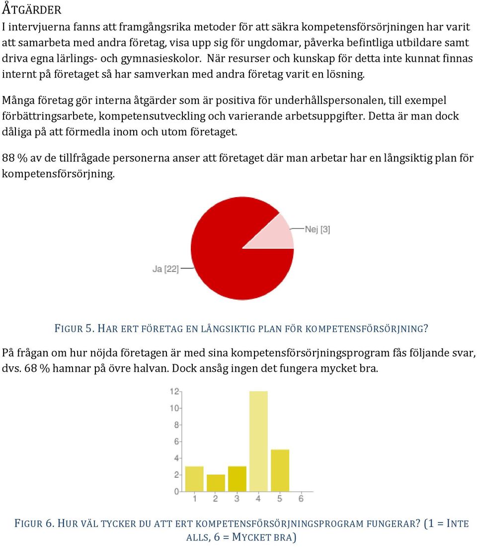 Många företag gör interna åtgärder som är positiva för underhållspersonalen, till exempel förbättringsarbete, kompetensutveckling och varierande arbetsuppgifter.