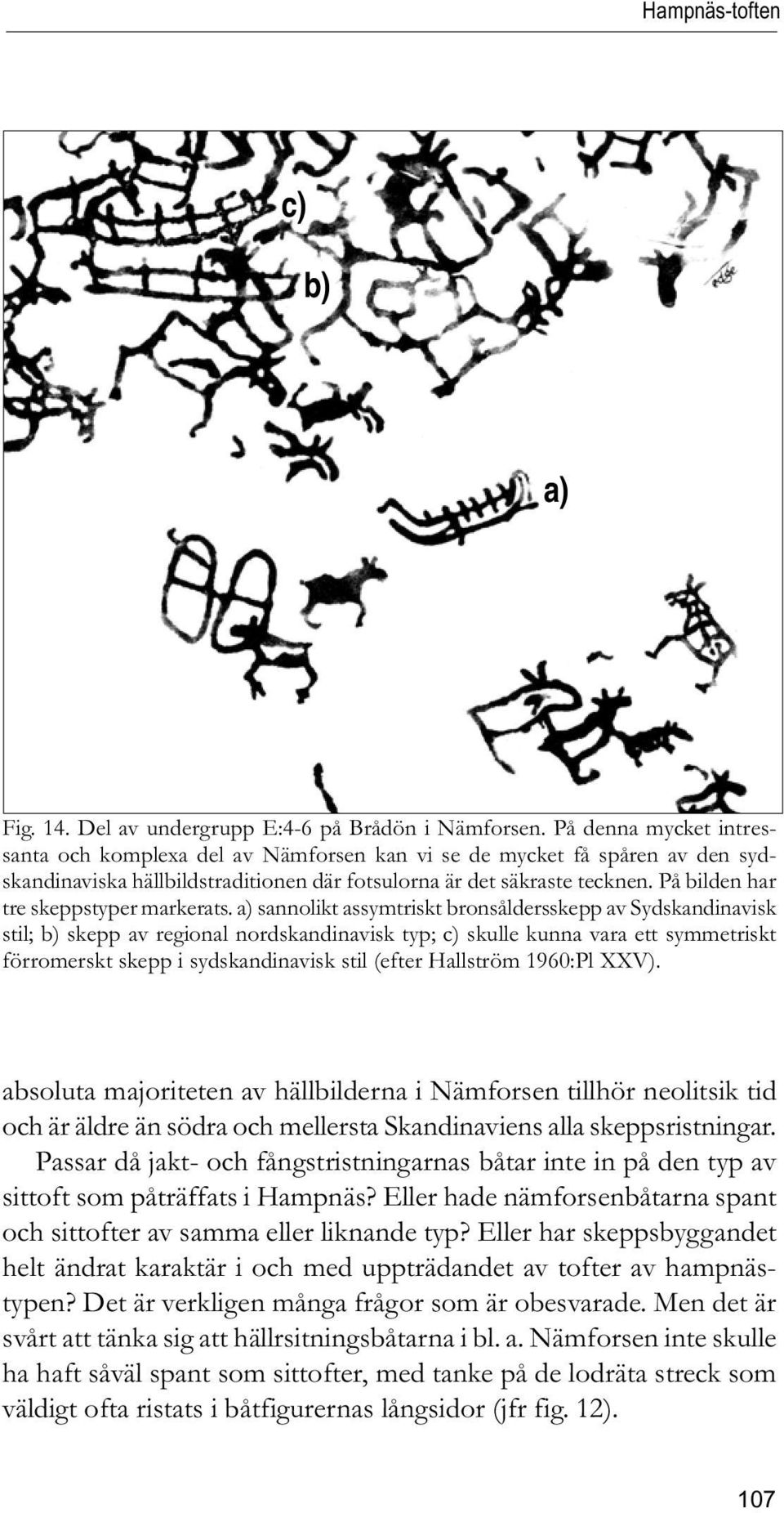 På bilden har tre skeppstyper markerats.