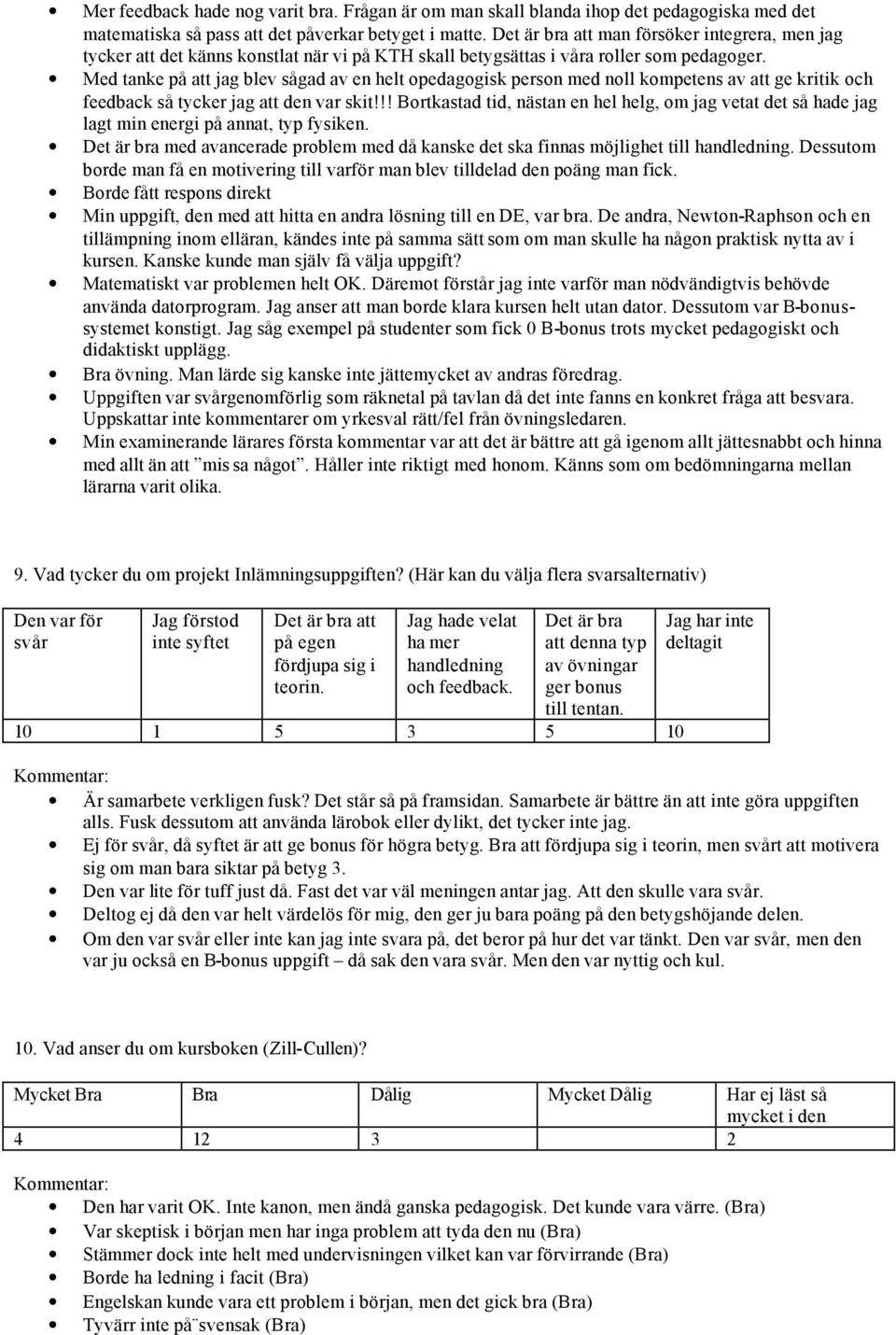 Med tanke på att jag blev sågad av en helt opedagogisk person med noll kompetens av att ge kritik och feedback så tycker jag att den var skit!