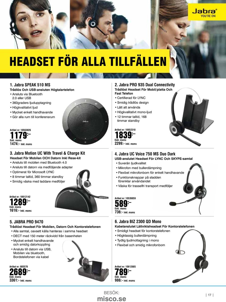 Jabra Motion UC With Travel & Charge Kit Headset För Mobilen OCH Datorn Inkl Rese-kit Ansluts till mobilen med Bluetooth 4.