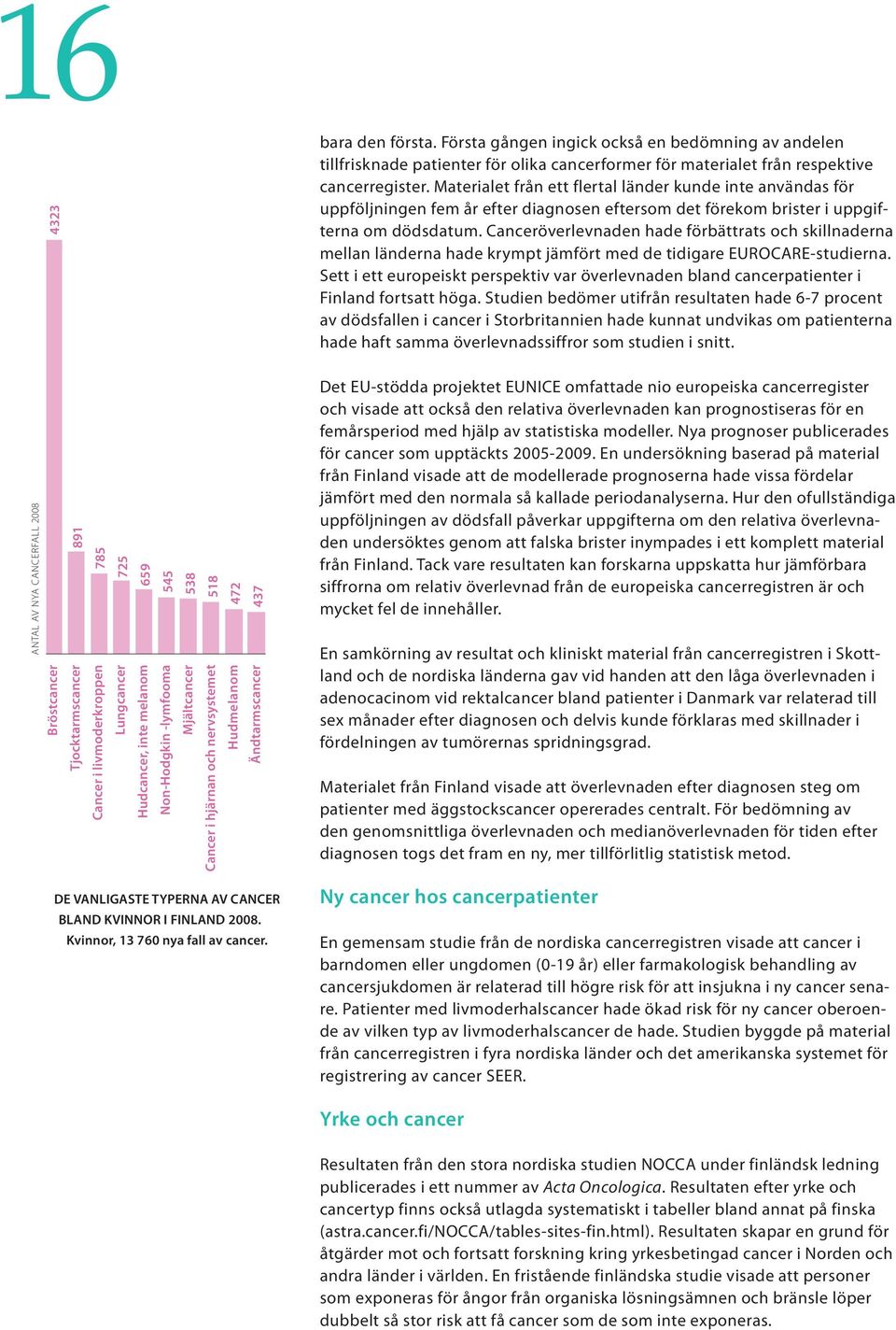 Canceröverlevnaden hade förbättrats och skillnaderna mellan länderna hade krympt jämfört med de tidigare EUROCARE-studierna.