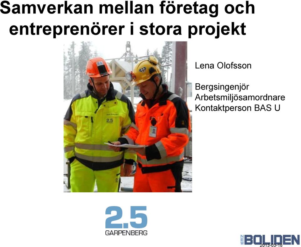 Lena Olofsson Bergsingenjör