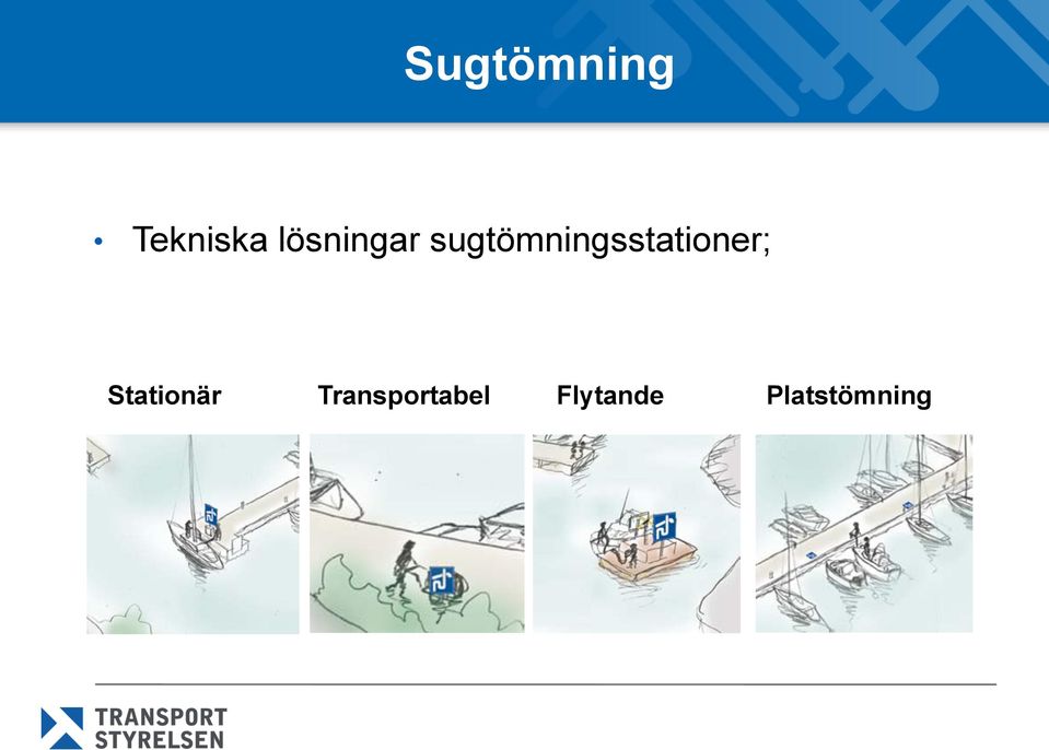 sugtömningsstationer;