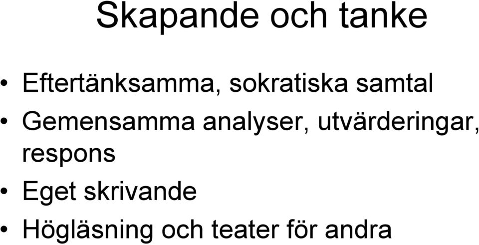 analyser, utvärderingar, respons
