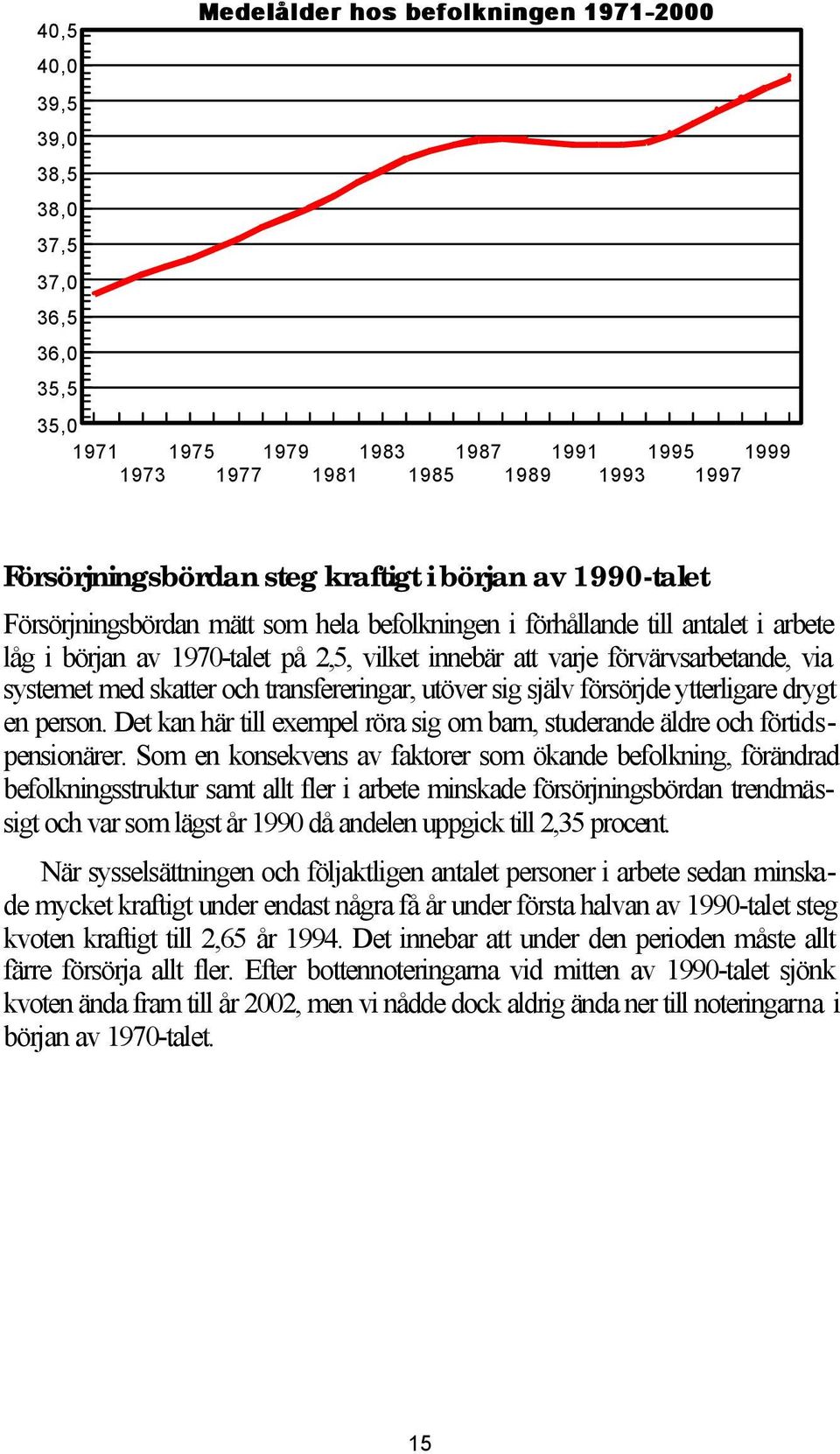 systemet med skatter och transfereringar, utöver sig själv försörjde ytterligare drygt en person. Det kan här till exempel röra sig om barn, studerande äldre och förtidspensionärer.