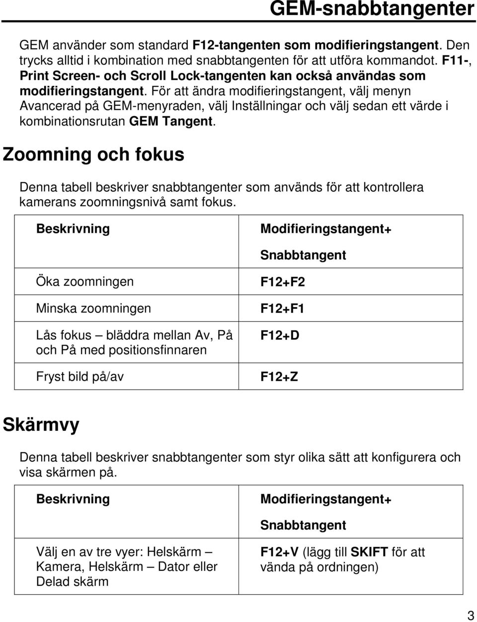 För att ändra modifieringstangent, välj menyn Avancerad på GEM-menyraden, välj Inställningar och välj sedan ett värde i kombinationsrutan GEM Tangent.