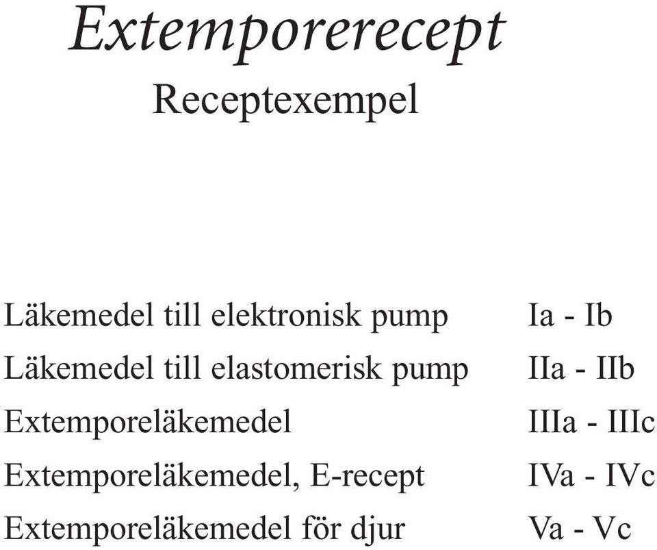 Extemporeläkemedel Extemporeläkemedel, E-recept