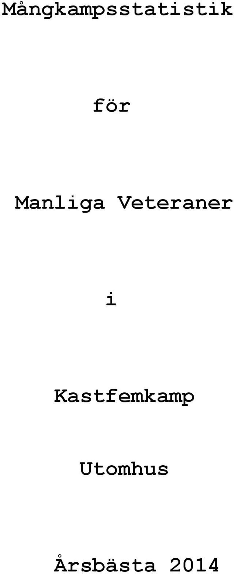 Veteraner i