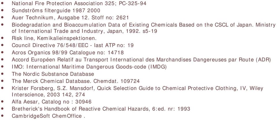 s5-19 Risk line, Kemikalieinspektionen.