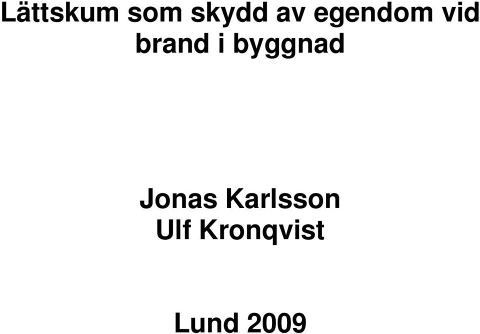 byggnad Jonas