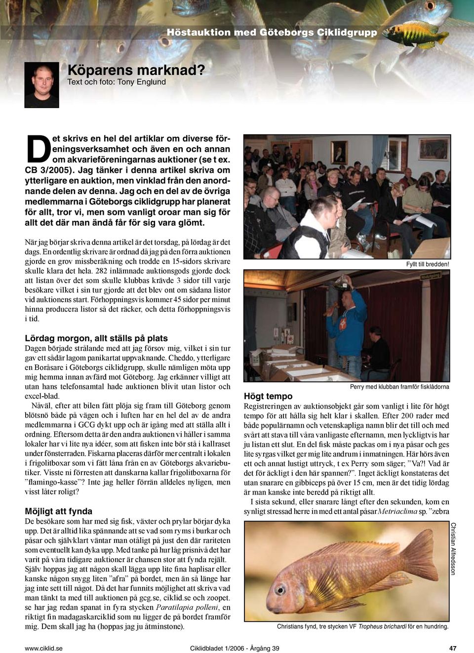 Jag tänker i denna artikel skriva om ytterligare en auktion, men vinklad från den anordnande delen av denna.