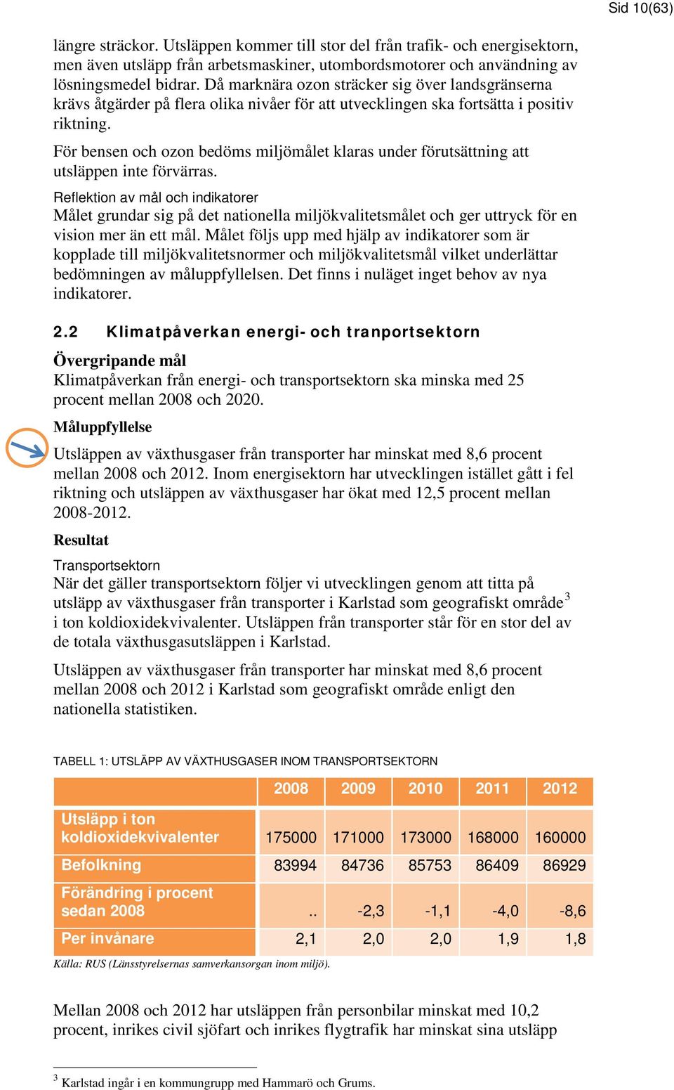 För bensen och ozon bedöms miljömålet klaras under förutsättning att utsläppen inte förvärras.