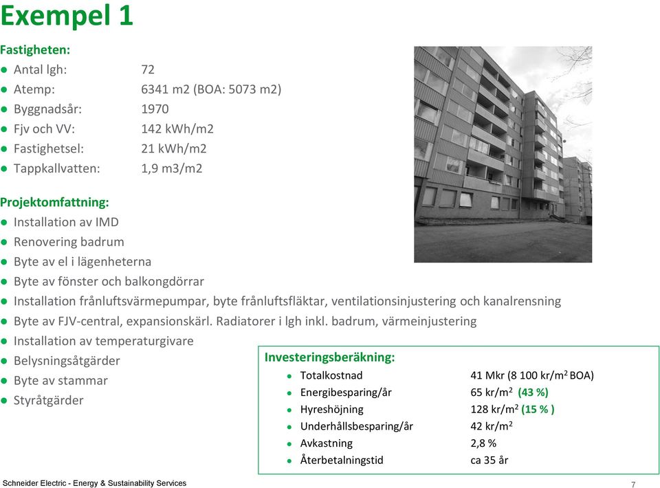 expansionskärl. Radiatorer i lgh inkl.