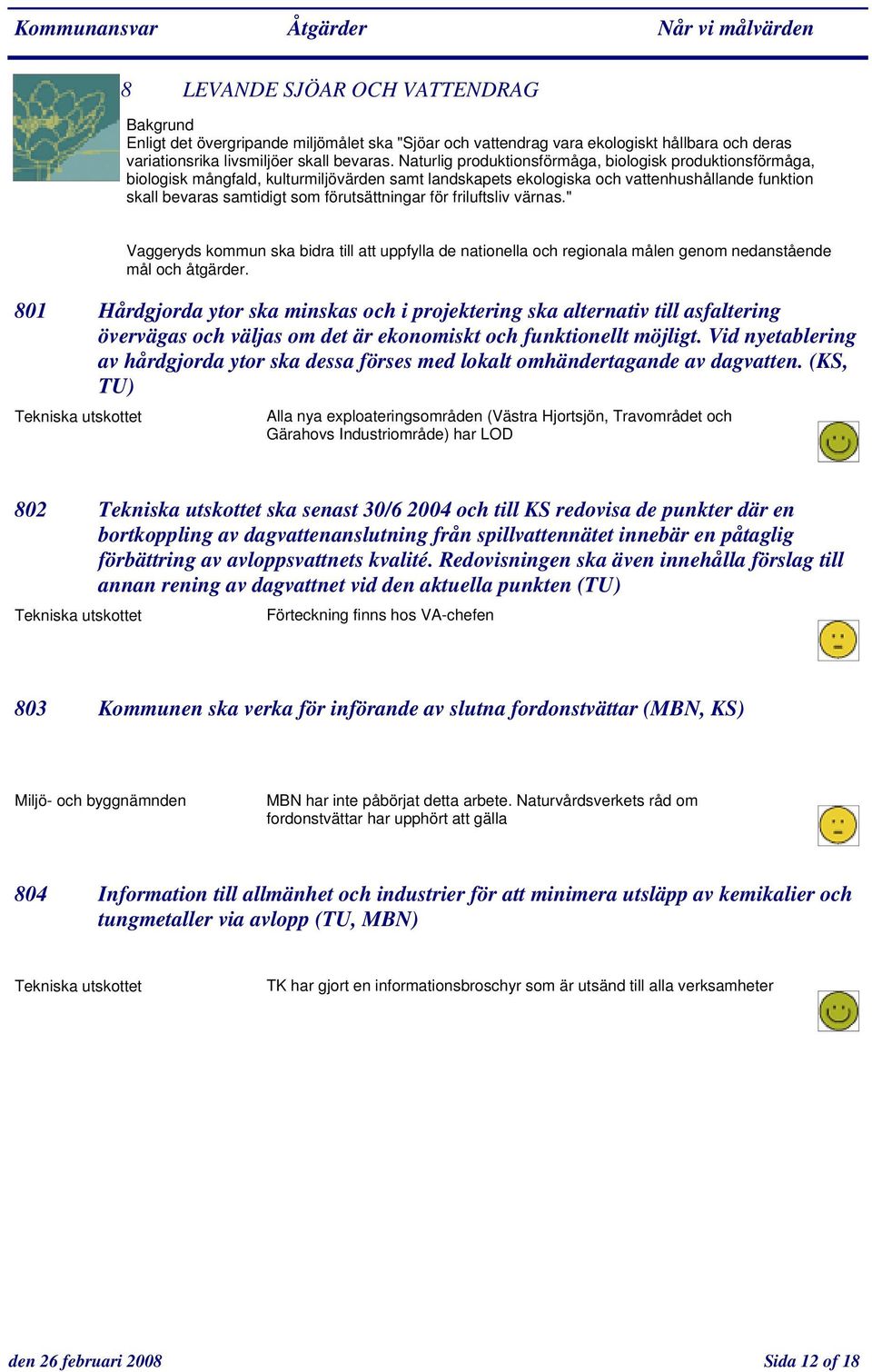 för friluftsliv värnas." 801 Hårdgjorda ytor ska minskas och i projektering ska alternativ till asfaltering övervägas och väljas om det är ekonomiskt och funktionellt möjligt.