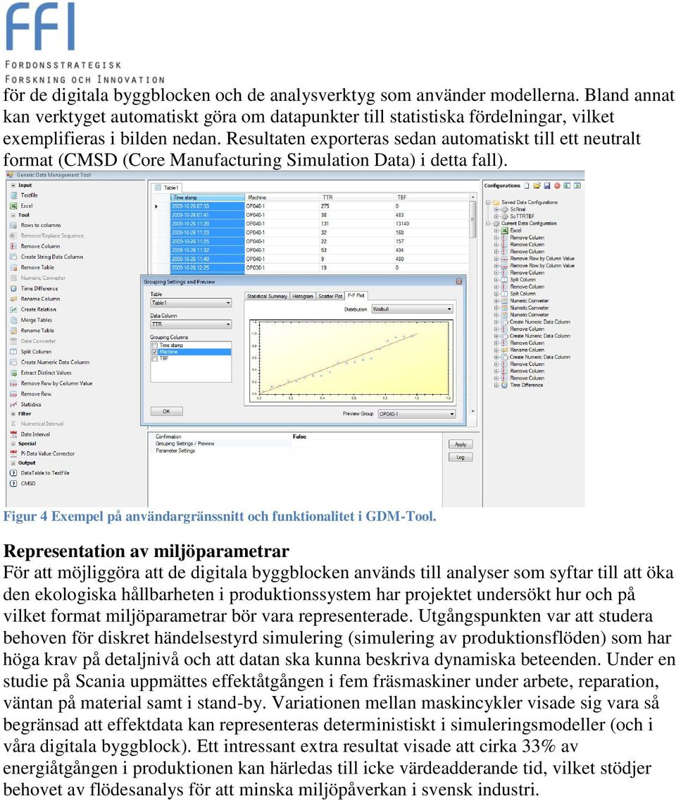 Representation av miljöparametrar För att möjliggöra att de digitala byggblocken används till analyser som syftar till att öka den ekologiska hållbarheten i produktionssystem har projektet undersökt