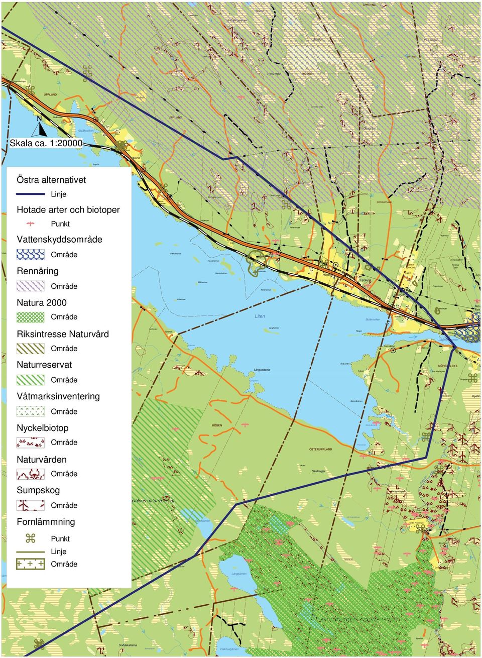 naturreservat Gottfridvallen Kalkmyren Strömsmon Kvarnmyren torpet Kvarnplats Bad- Bottnen Litsänget Nygård Gångsflon Bottenviken Friskviken Gisteråviken Gisteråholmen Sågb.