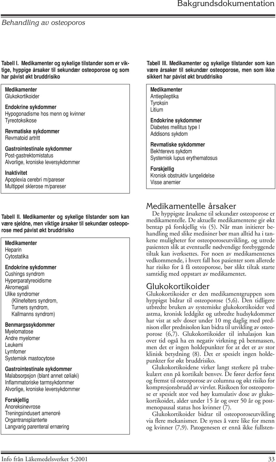 og kvinner Tyreotoksikose Revmatiske sykdommer Revmatoid artritt Gastrointestinale sykdommer Post-gastrektomistatus Alvorlige, kroniske leversykdommer Inaktivitet Apoplexia cerebri m/pareser