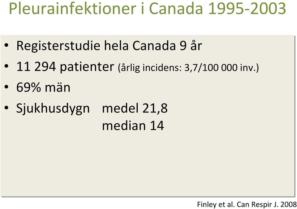 (årlig incidens: 3,7/100 000 inv.