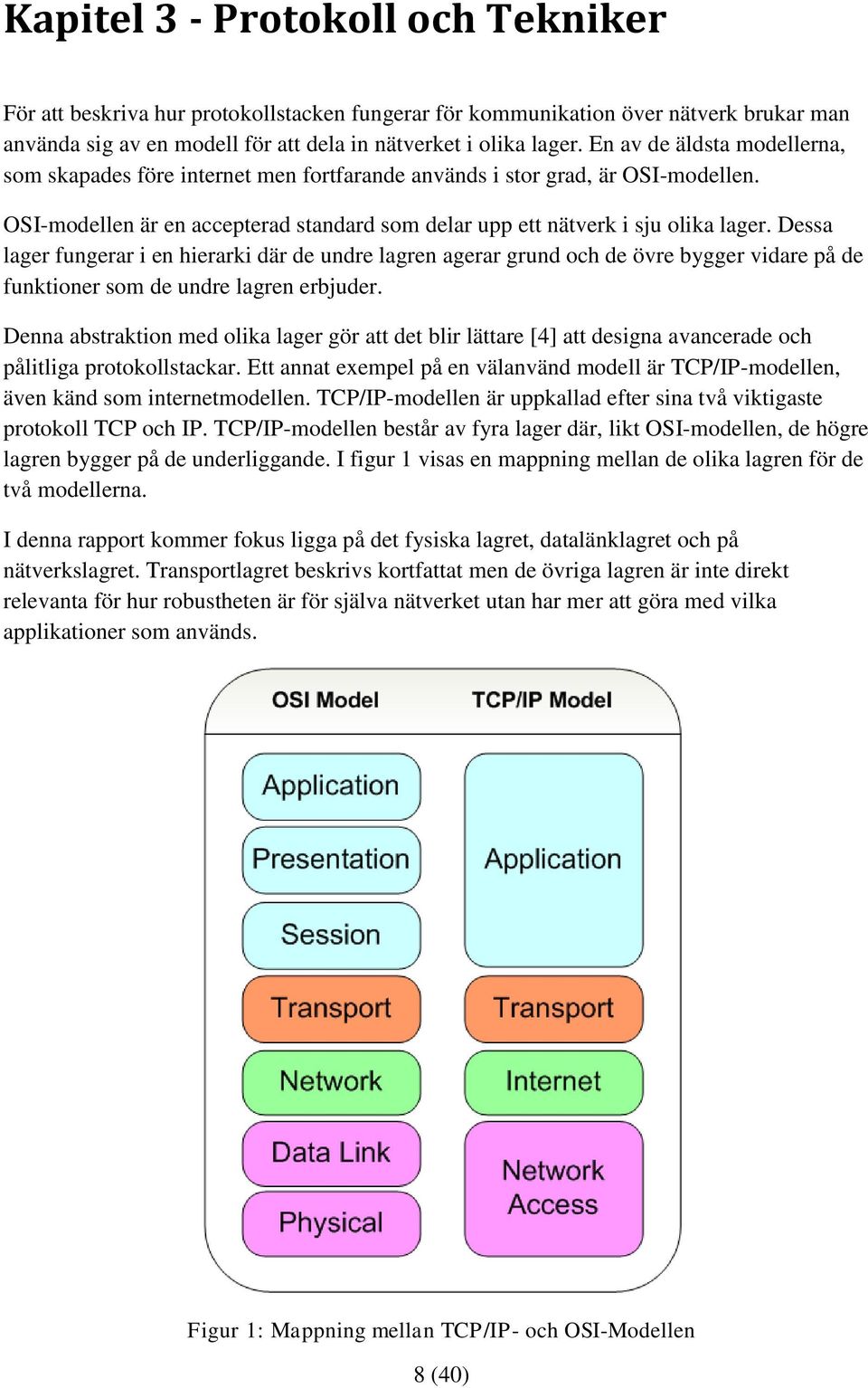 Dessa lager fungerar i en hierarki där de undre lagren agerar grund och de övre bygger vidare på de funktioner som de undre lagren erbjuder.