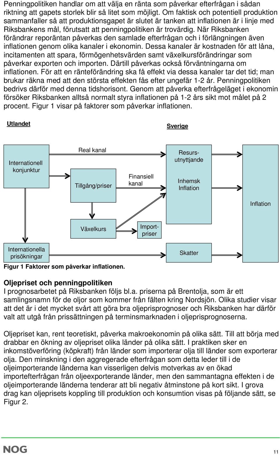 När Riksbanken förändrar reporäntan påverkas den samlade efterfrågan och i förlängningen även inflationen genom olika kanaler i ekonomin.