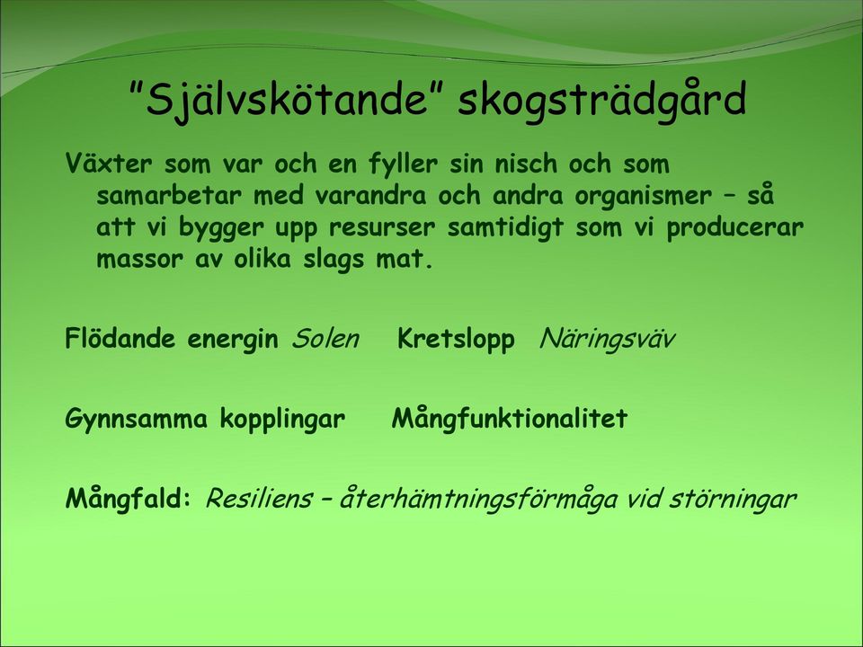 producerar massor av olika slags mat.