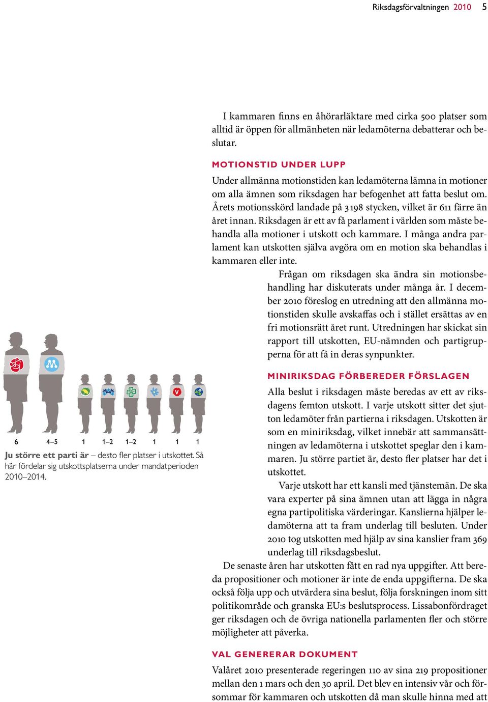 Årets motionsskörd landade på 3 198 stycken, vilket är 611 färre än året innan. Riksdagen är ett av få parlament i världen som måste behandla alla motioner i utskott och kammare.